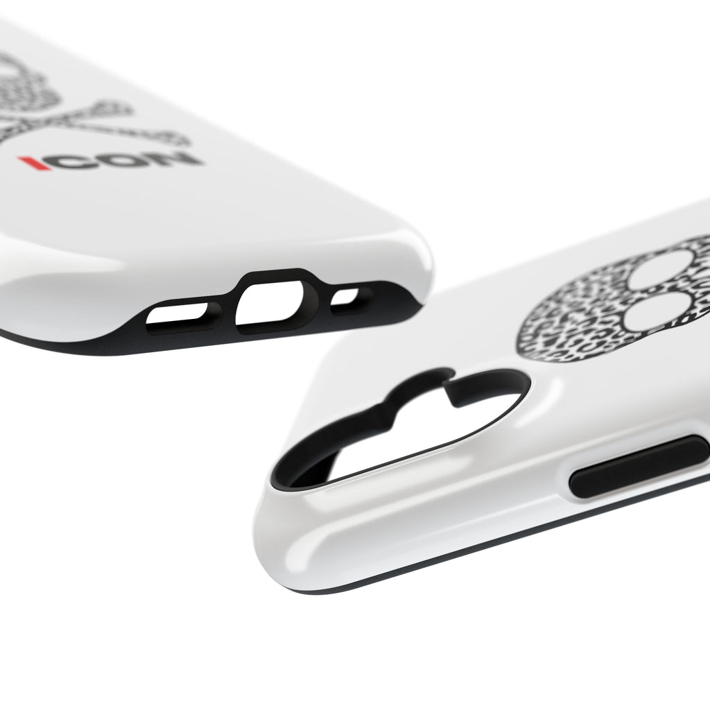 Leopard Skull Impact-Resistant Phone Case — ICON Graphic Protective Cover