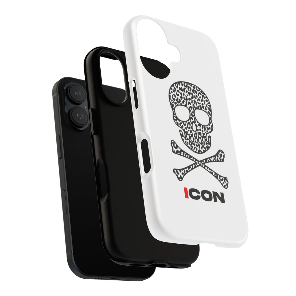 Leopard Skull Icon Phone Case — Skull & Crossbones Protective Case