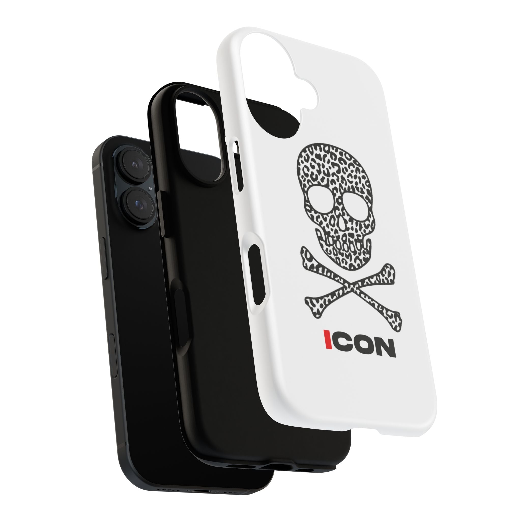 Leopard Skull Icon Phone Case — Skull & Crossbones Protective Case