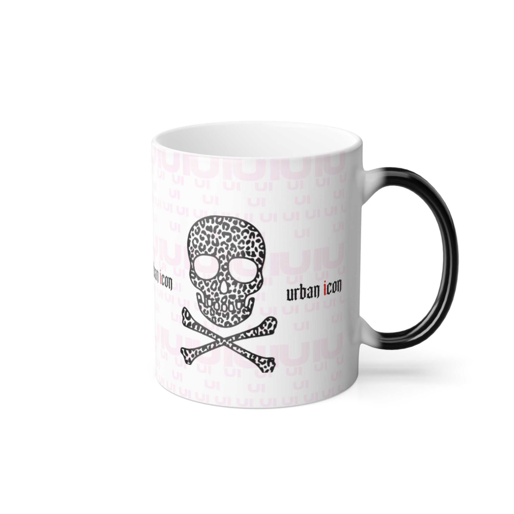 Color-Changing 11oz Mug — Urban Icon Skull Design