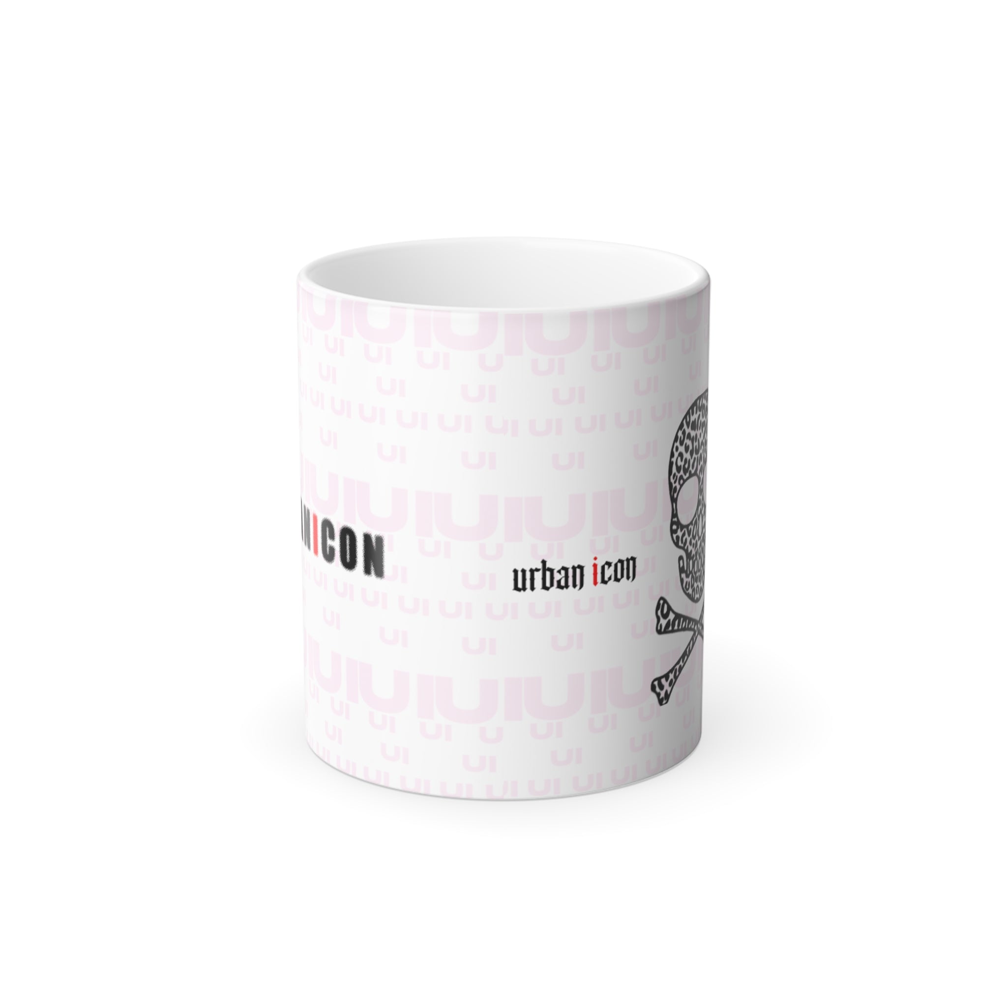 Color-Changing 11oz Mug — Urban Icon Skull Design