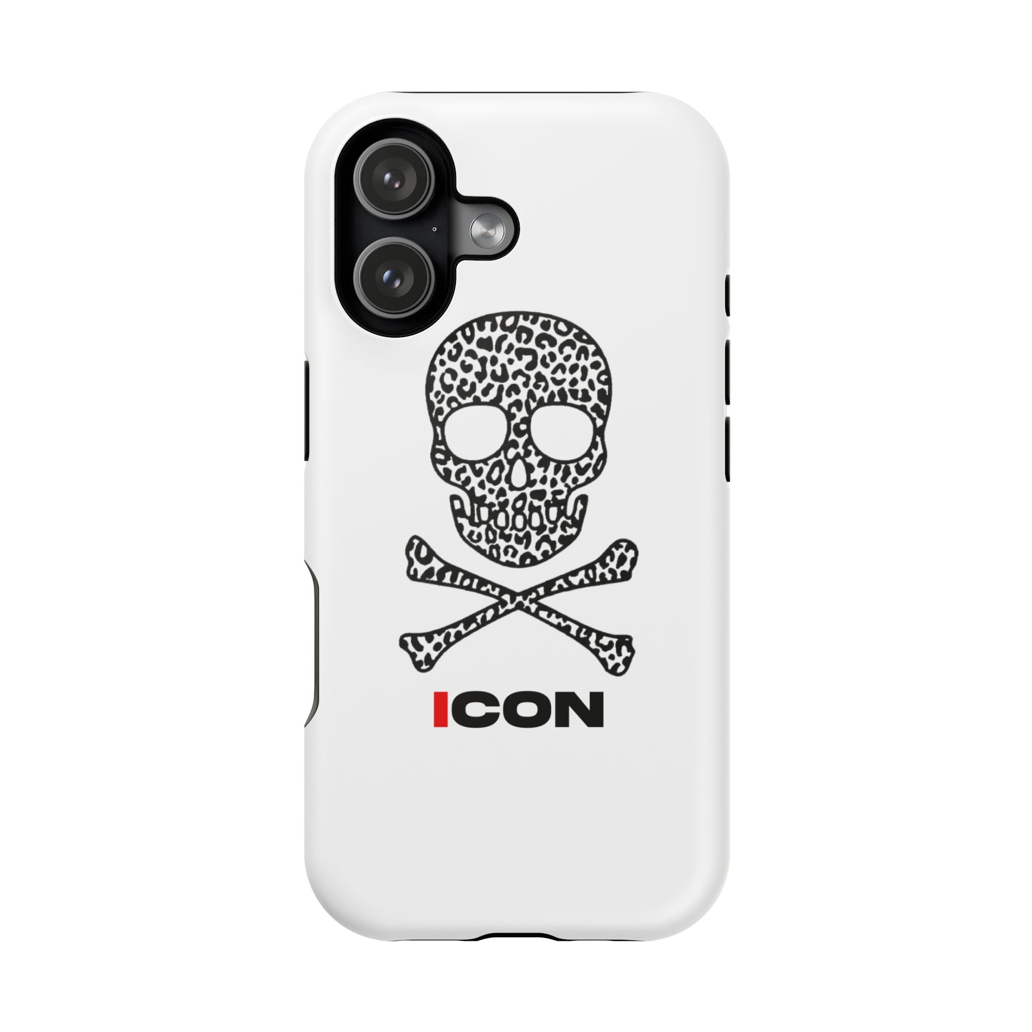 Leopard Skull Impact-Resistant Phone Case — ICON Graphic Protective Cover