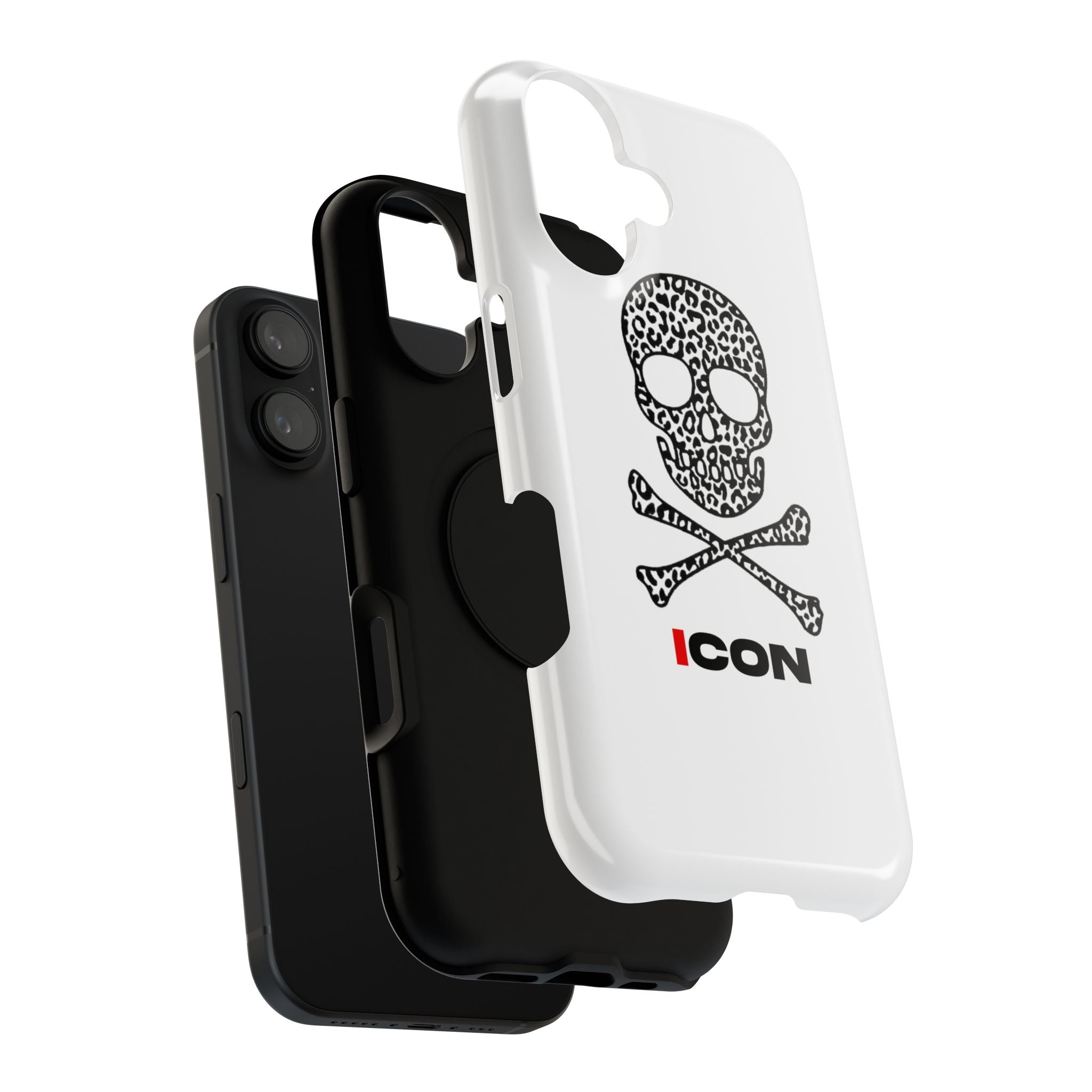 Leopard Skull Impact-Resistant Phone Case — ICON Graphic Protective Cover