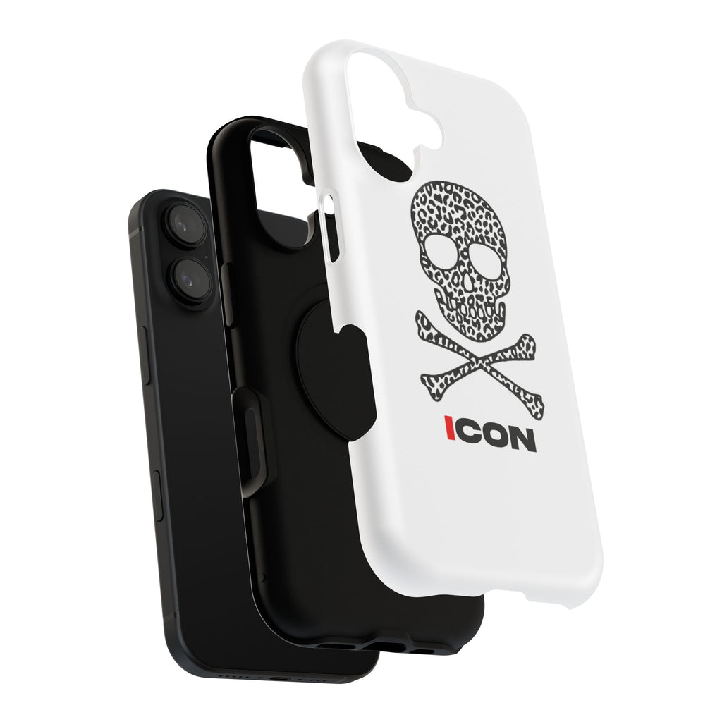 Leopard Skull Impact-Resistant Phone Case — ICON Graphic Protective Cover