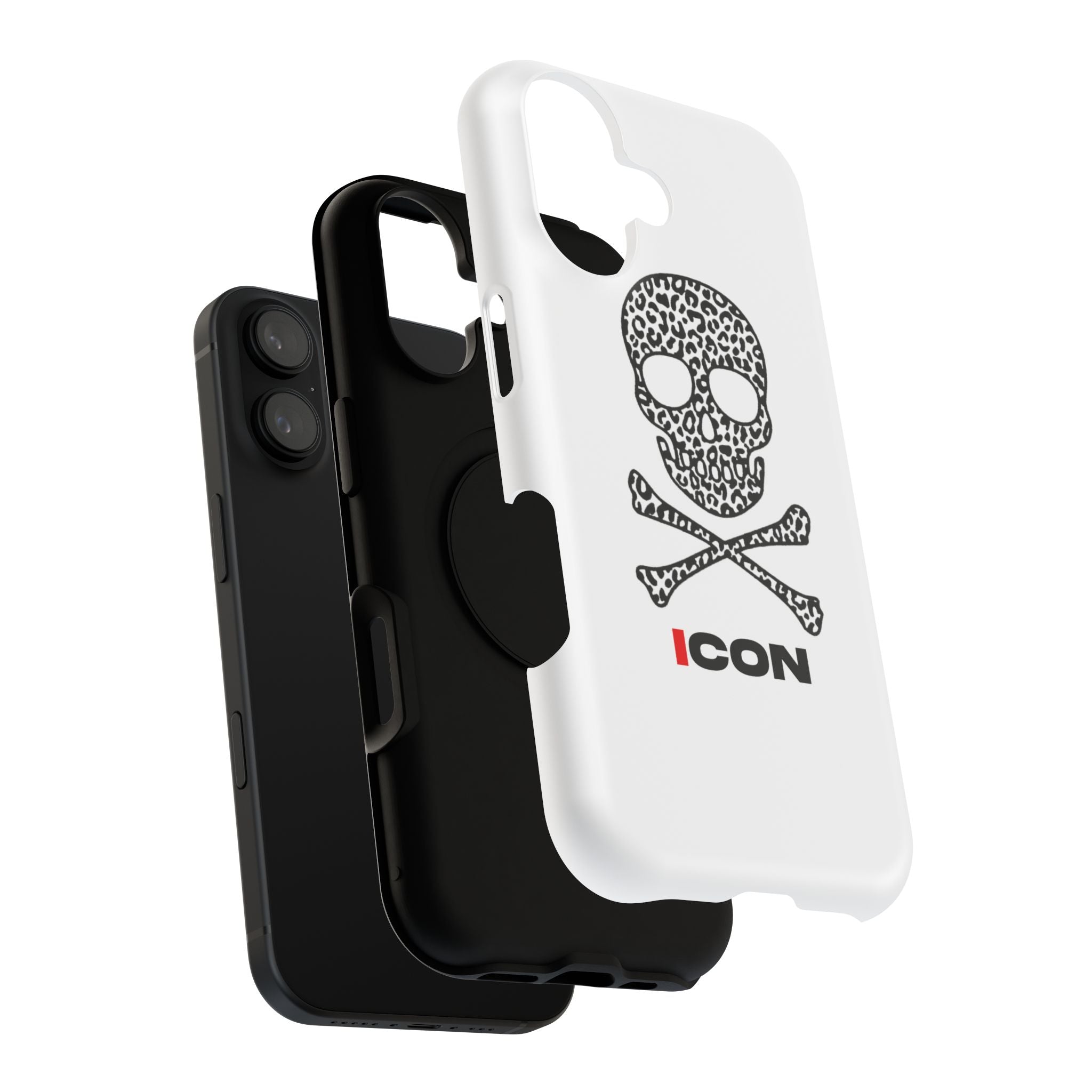 Leopard Skull Impact-Resistant Phone Case — ICON Graphic Protective Cover