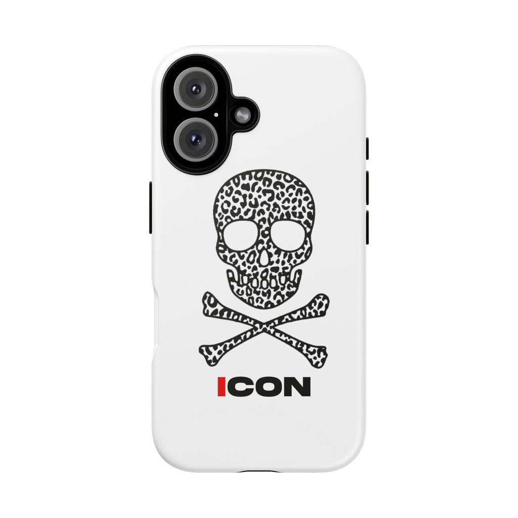 Leopard Skull Icon Phone Case — Skull & Crossbones Protective Case