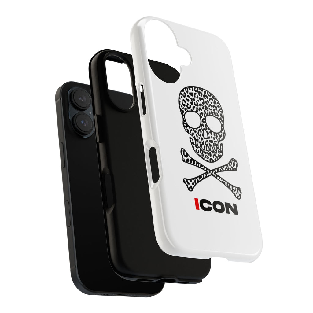 Leopard Skull Icon Phone Case — Skull & Crossbones Protective Case