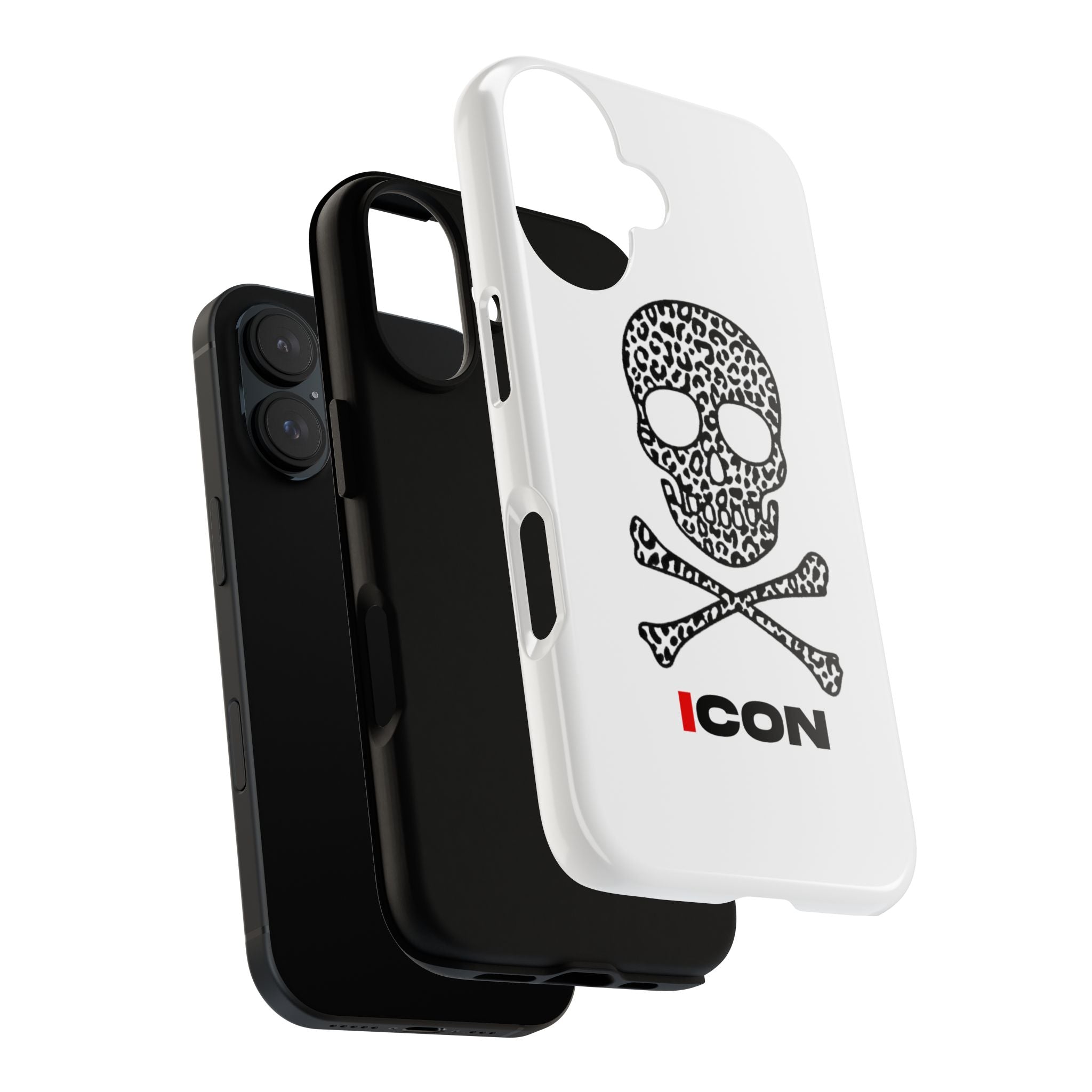 Leopard Skull Icon Phone Case — Skull & Crossbones Protective Case